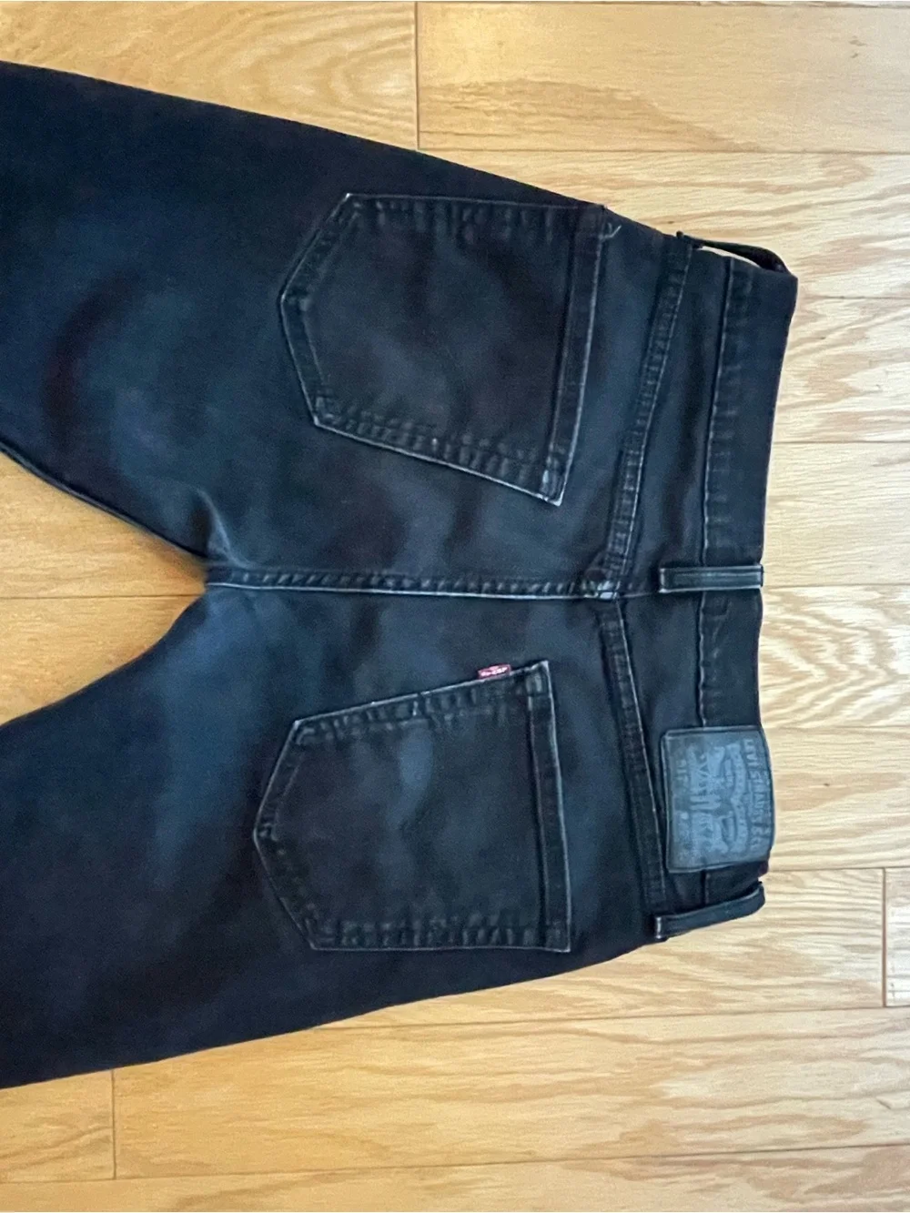 Levi’s 512 Men’s Black Denim Jeans Slim Fit Tapered 30x32